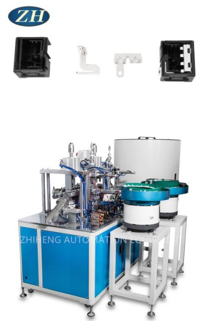 Máquina remachadora automática para pieza de contacto estática y buena flexibilidad del marco de contacto móvil